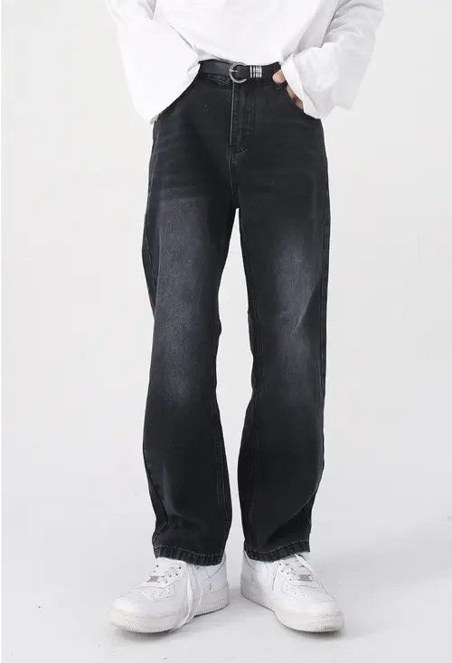 Other Black and grey retro washed straight jeans Size US 32 / EU 48 - 5 Thumbnail