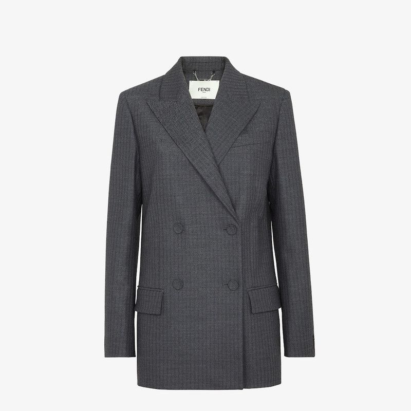 Fendi o1loc1c0426 Jacket in Dark Grey Size L / US 10 / IT 46 - 1 Thumbnail