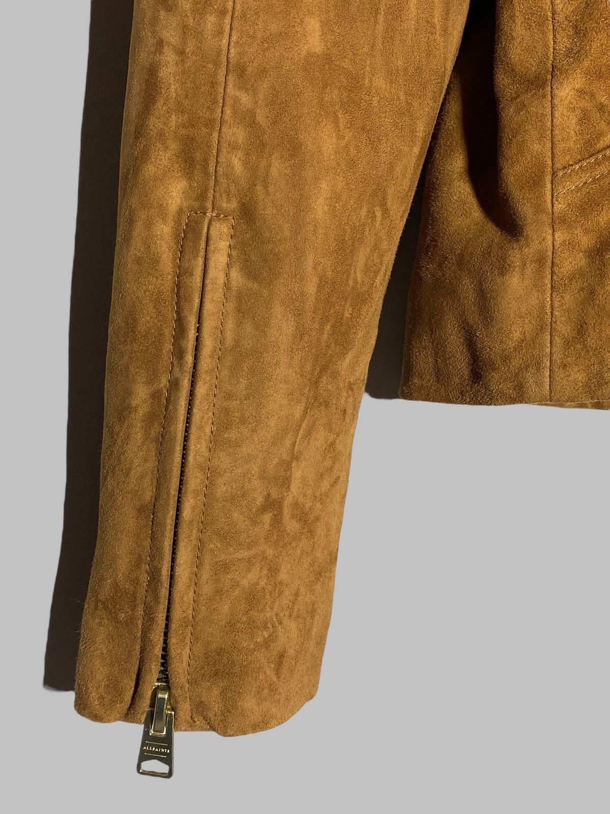 Allsaints All Saints Suede Dalby Biker Leather Jacket Size M / US 6-8 / IT 42-44 - 12 Thumbnail