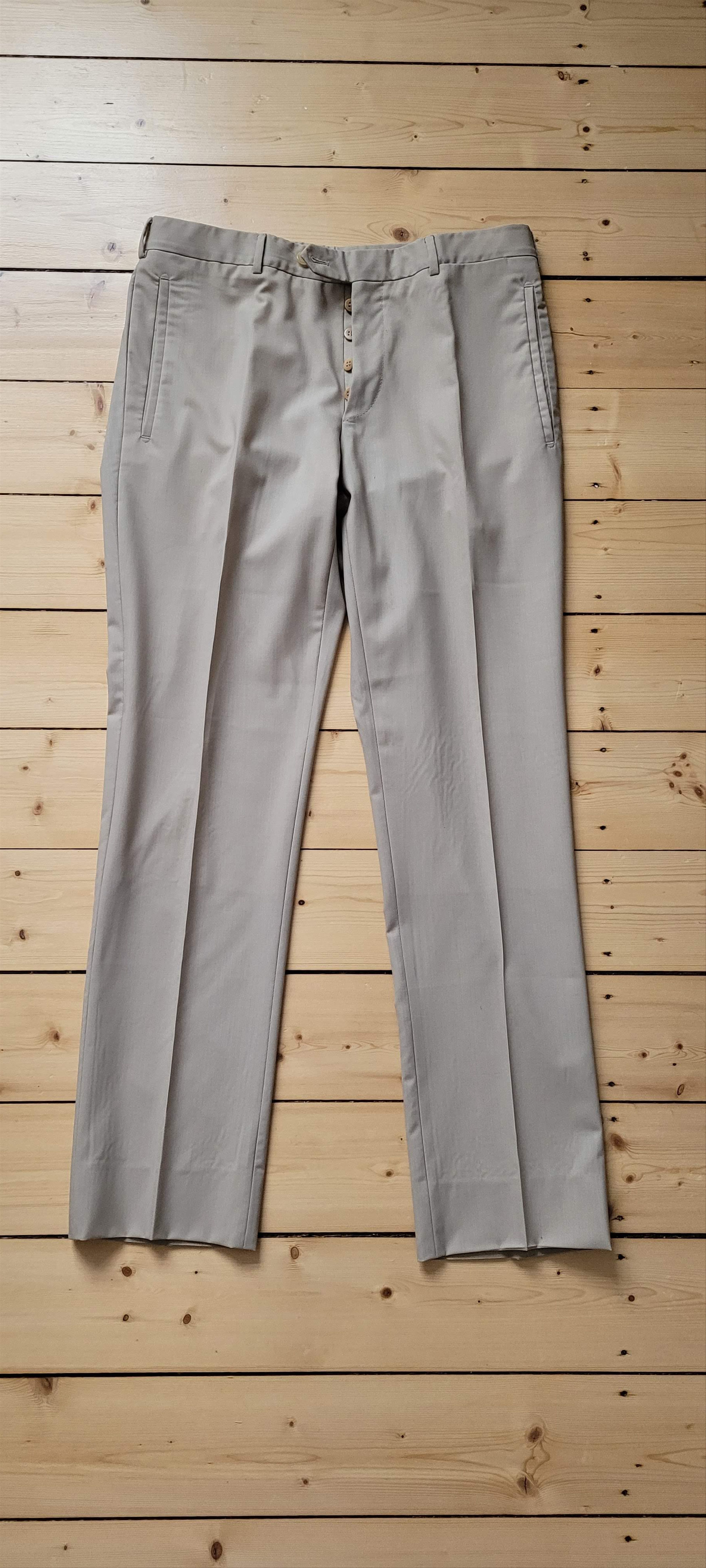 Prada Wool Dress Trousers – Beige – Size 52 (Regular Fit)