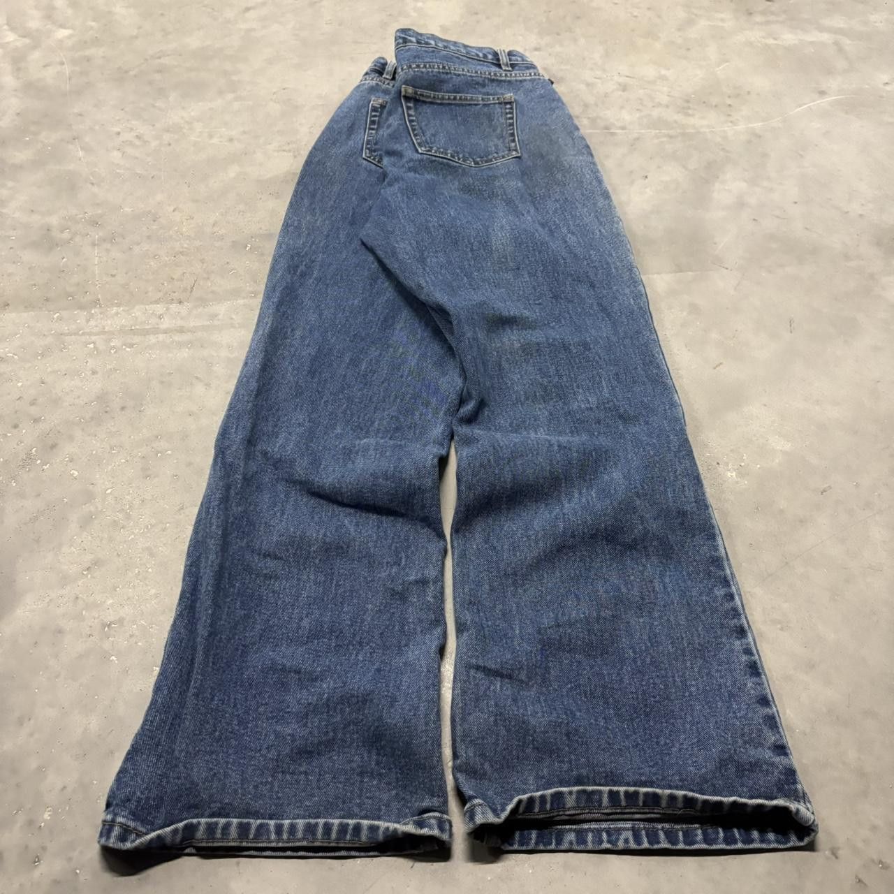 Japanese Brand × Vintage Crazy Vintage Y2K/2000s Medium Wash Bootcut Essential Denim Jeans! Size US 33 - 4 Thumbnail