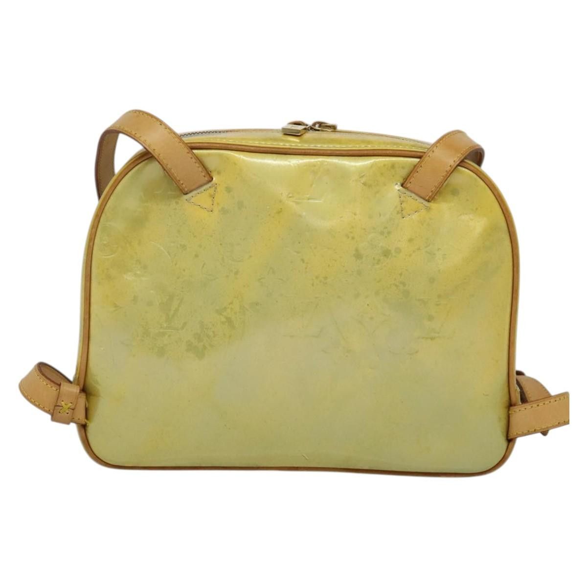 Louis Vuitton LOUIS VUITTON Monogram Vernis Marley Backpack Gris M91038 Size ONE SIZE - 3 Thumbnail