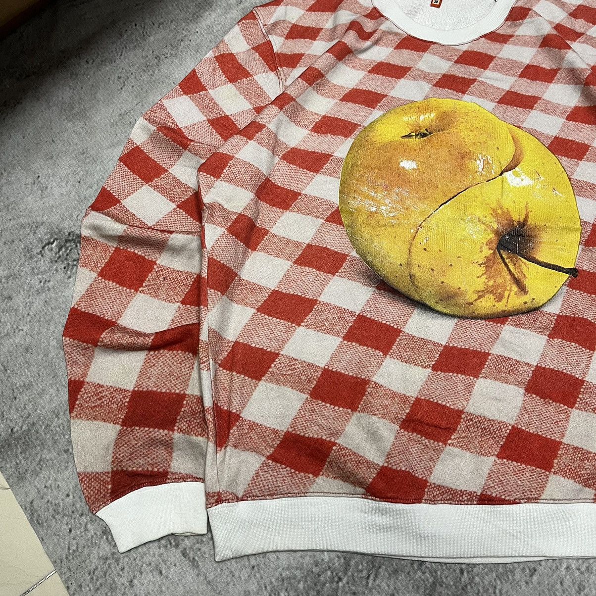MSGM MGSM Red & White Check Yellow Apple Sweatshirt Size US XS / EU 42 / 0 - 4 Thumbnail