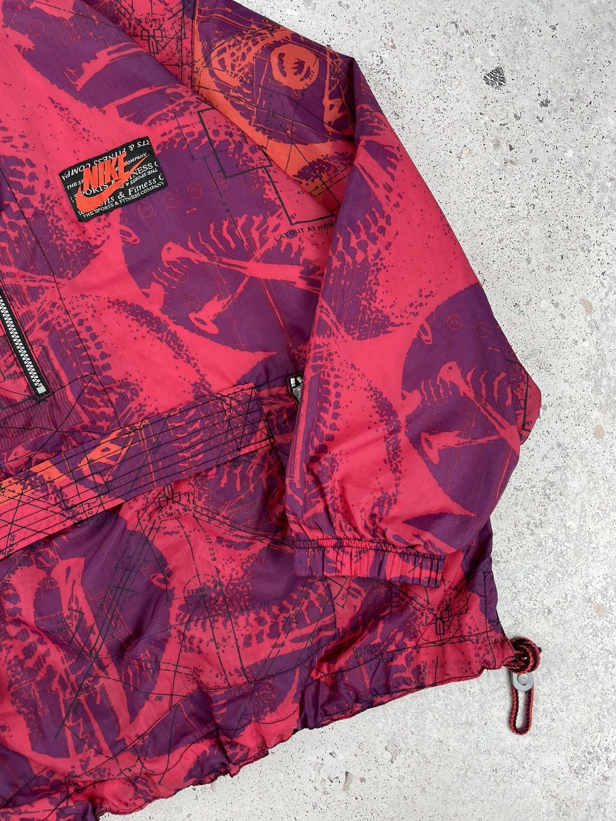 Nike × Vintage Vintage Nike Nylon Zip Anorak Windbreaker Jacket Drill Size US XL / EU 56 / 4 - 5 Thumbnail