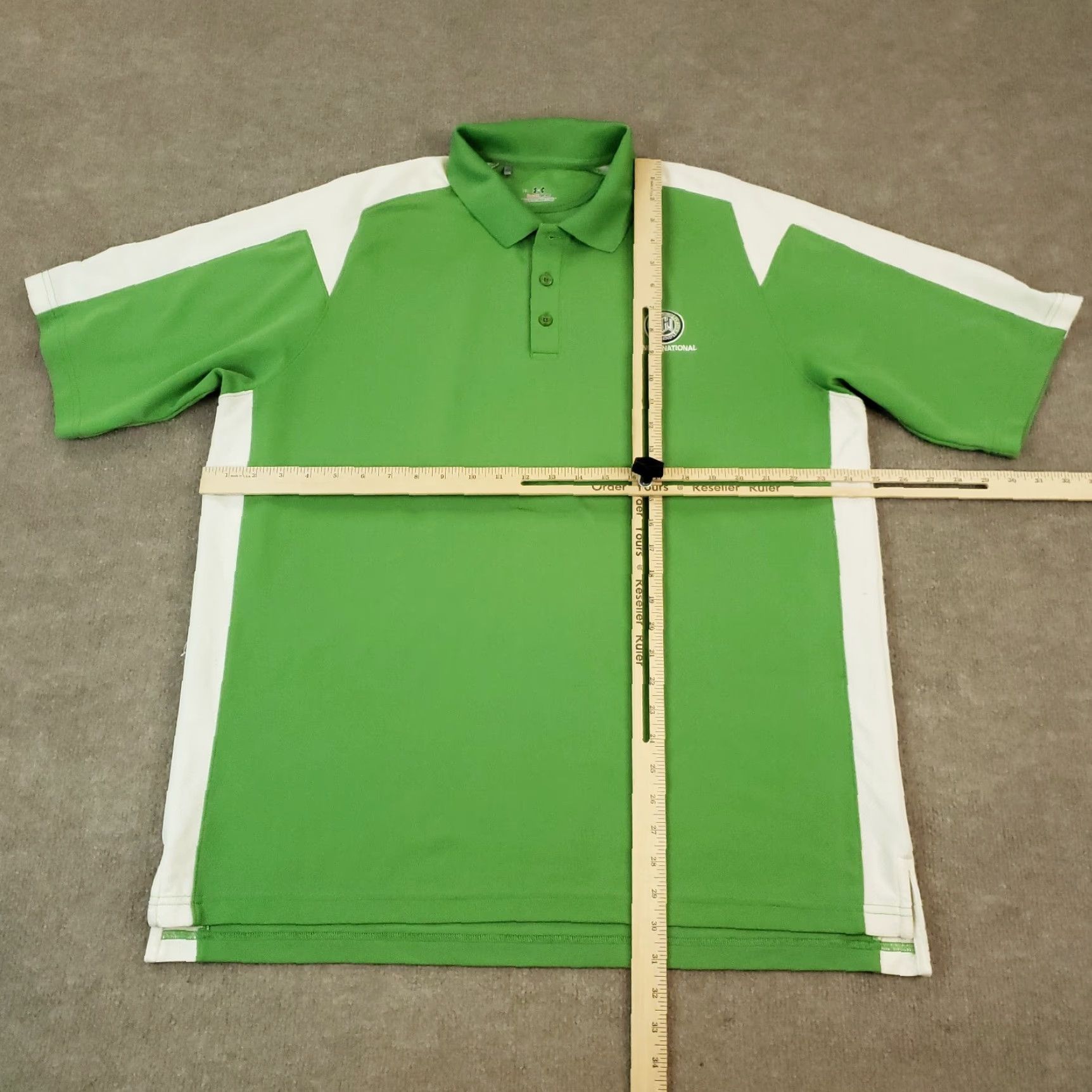 Under Armour Under Armour Mens XL Extra Large Green Golf Polo Heatgear Activewear Size US XL / EU 56 / 4 - 2 Thumbnail