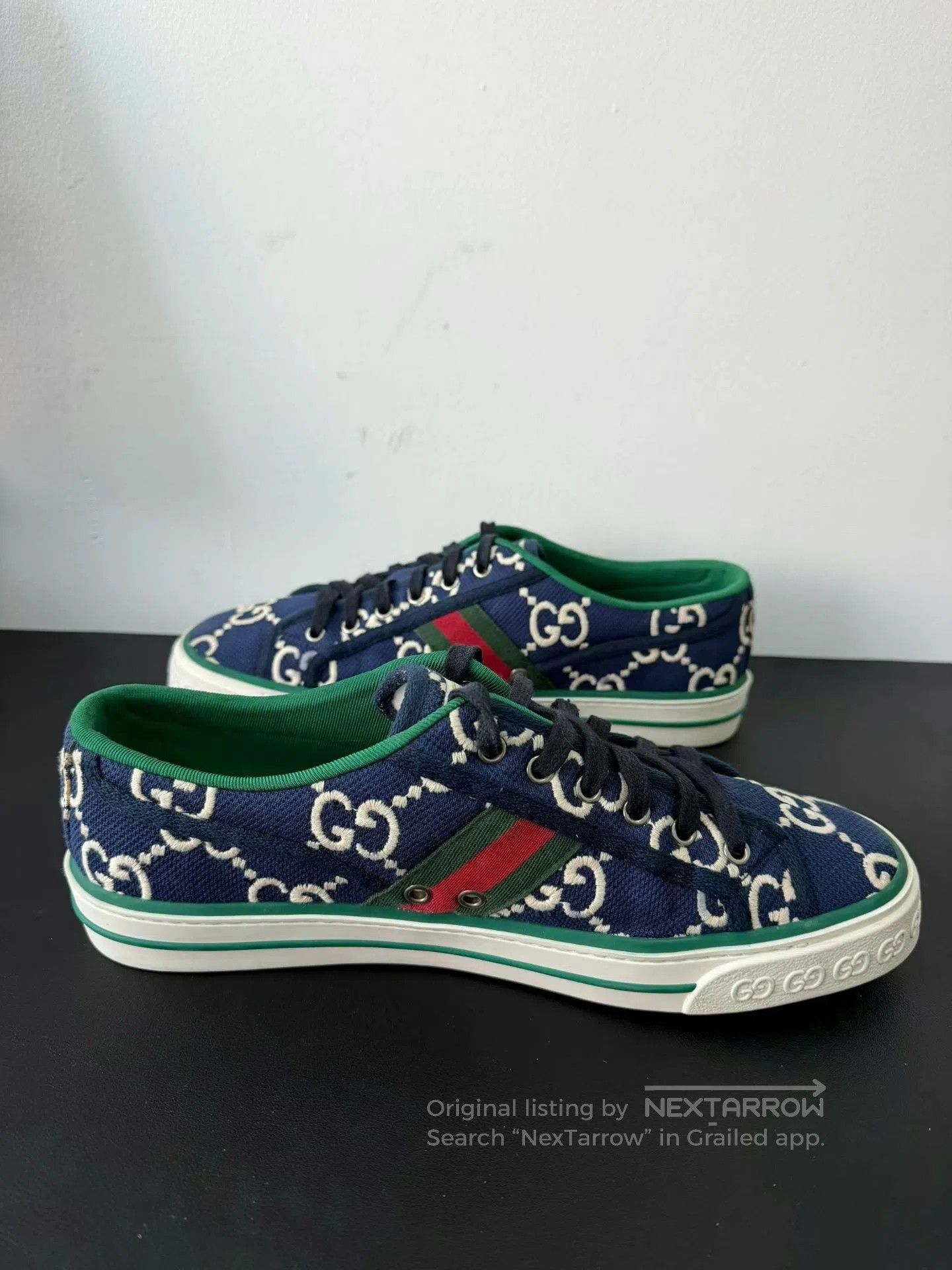 Gucci gucci 1977 vintage sneakers in navy green. Size US 9.5 / EU 42-43 - 5 Thumbnail