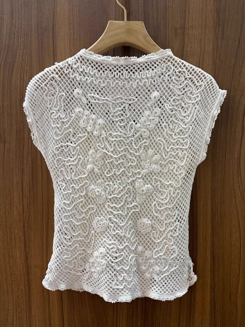 Dior Dior Hollow-out knitted vest Size XS / US 0-2 / IT 36-38 - 2 Thumbnail