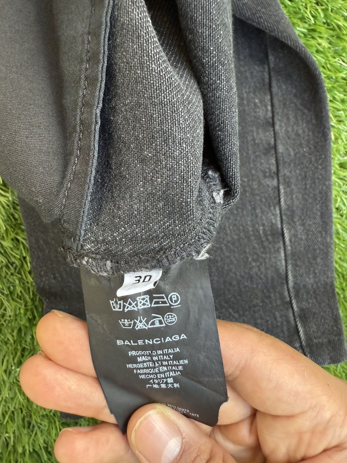 Balenciaga Balenciaga Straight Leg Denim in Black Size 30 Size US 30 / EU 46 - 5 Thumbnail
