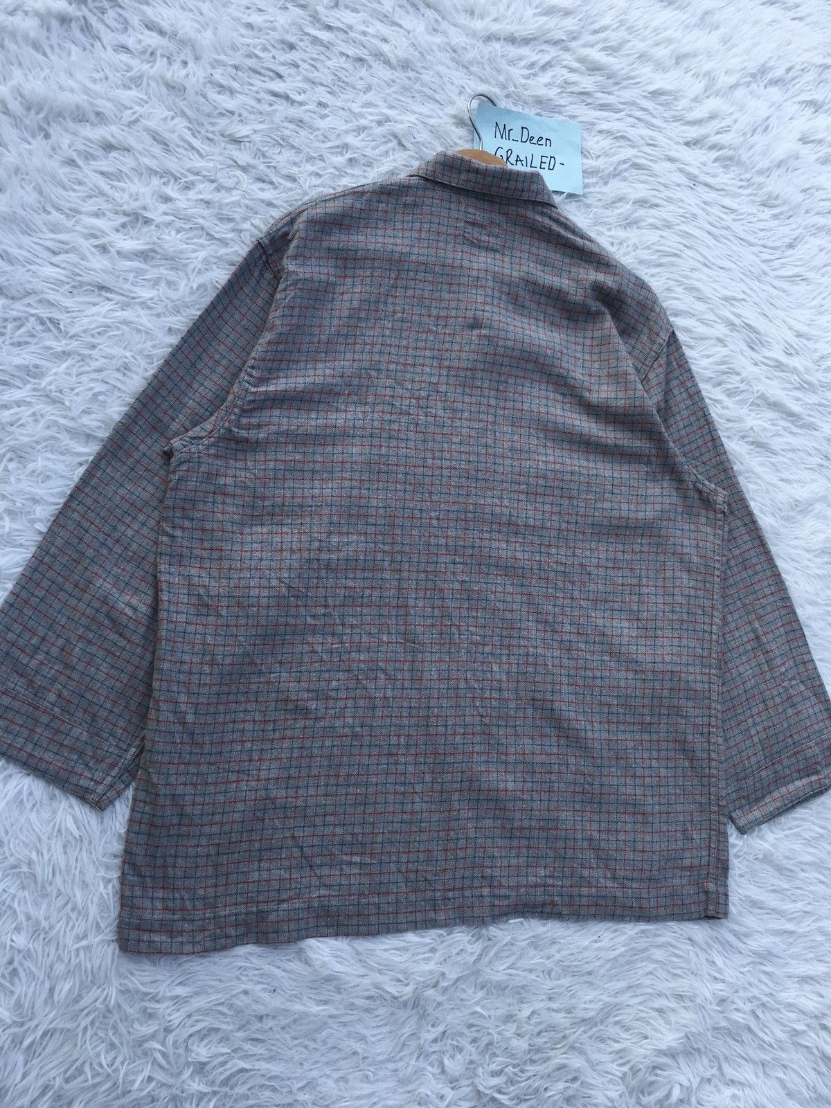 Yohji Yamamoto Rare Vintage Y’s For Living Yohji Yamamoto Flannel Shirt Size US L / EU 52-54 / 3 - 15 Thumbnail