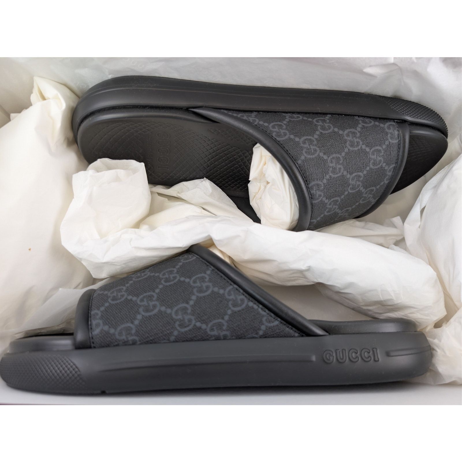 Gucci o1rshd1 Pursuit Supreme Slide Sandals Slippers in Black Size US 7.5 / EU 40-41 - 20 Thumbnail