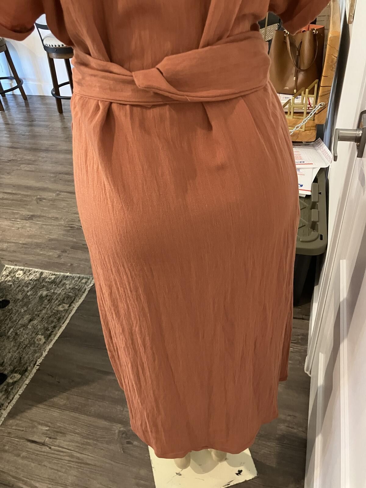 Other NWT Button-Down Belted Dress in Rust Size S / US 4 / IT 40 - 8 Thumbnail