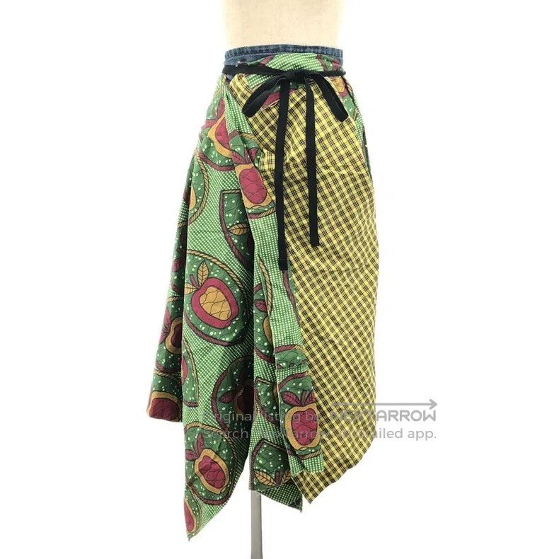 Junya Watanabe Junya Watanabe size XS Printed Denim Wrap Skirt Size 23" - 2 Thumbnail