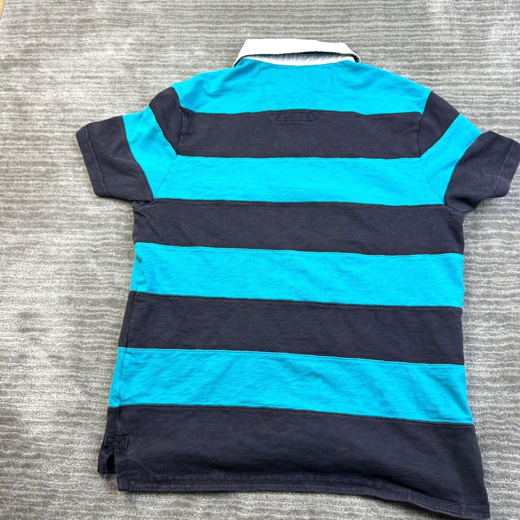 Vintage Blue Harbour Polo Shirt Mens M Blue Striped Casual Cotton Rugby Crest Logo Size US M / EU 48-50 / 2 - 2 Thumbnail