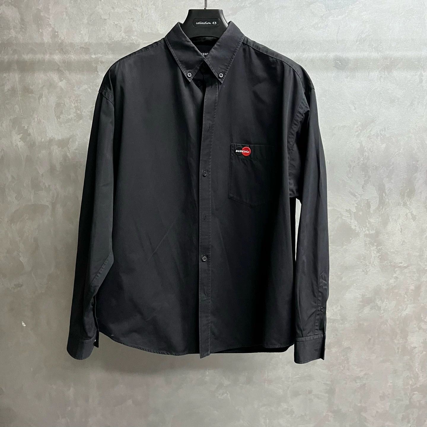 Balenciaga Balenciaga Black Letter Embroidered Shirt Size US XXS / EU 40 - 1 Thumbnail