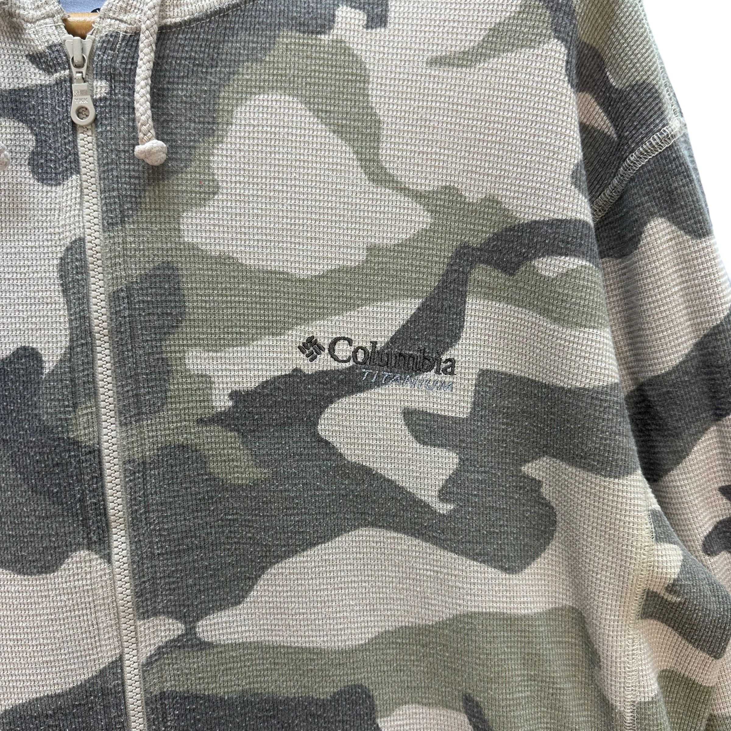Columbia COLUMBIA TITANIUM OMNI DRY CAMO ZIPPER HOODIES #8565-014 Size US XL / EU 56 / 4 - 3 Thumbnail