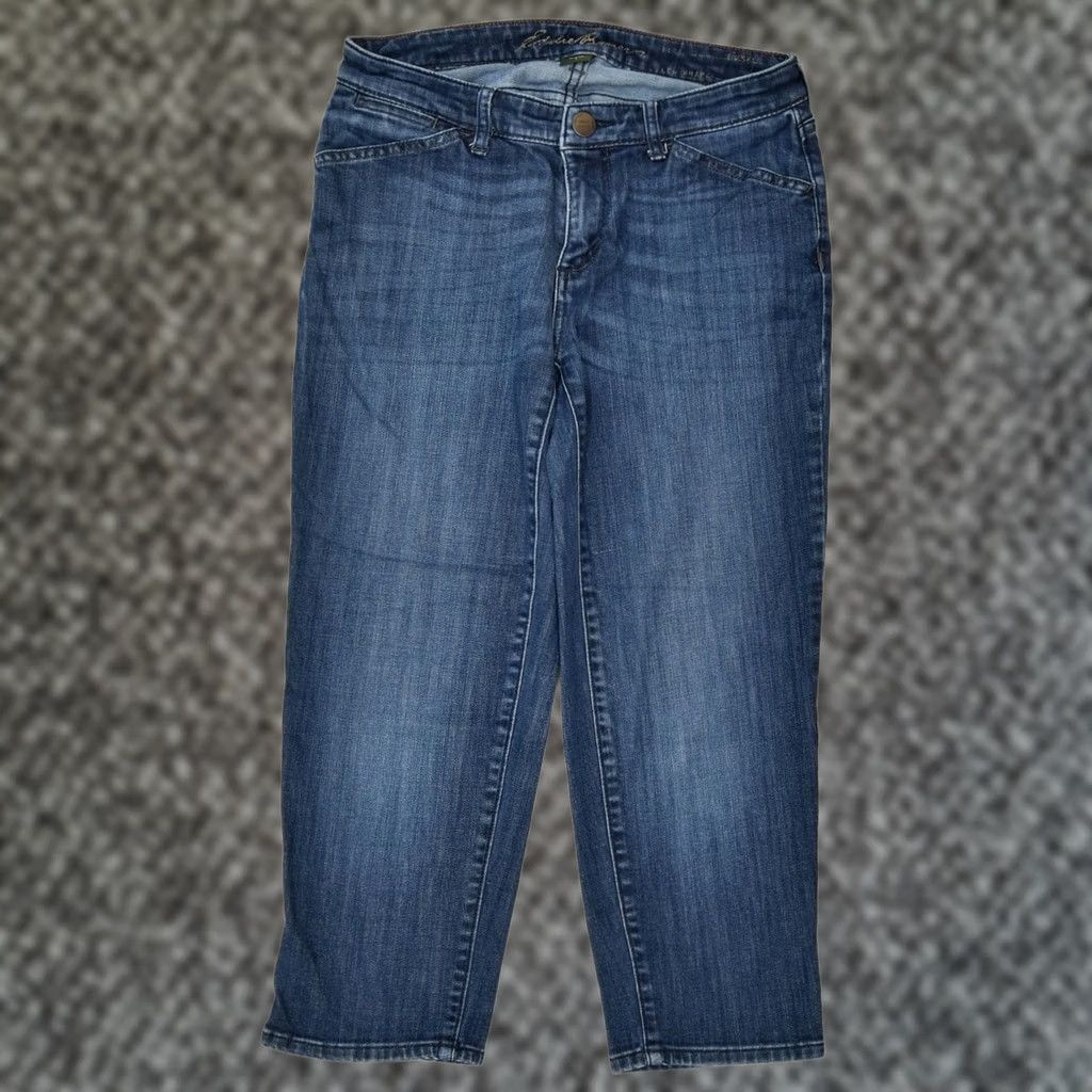 Eddie Bauer EDDIE BAUER Womens Slim Jeans Navy Blue Cotton Classic US 4 Small W28 L23 Size 28" / US 6 / IT 42 - 1 Thumbnail