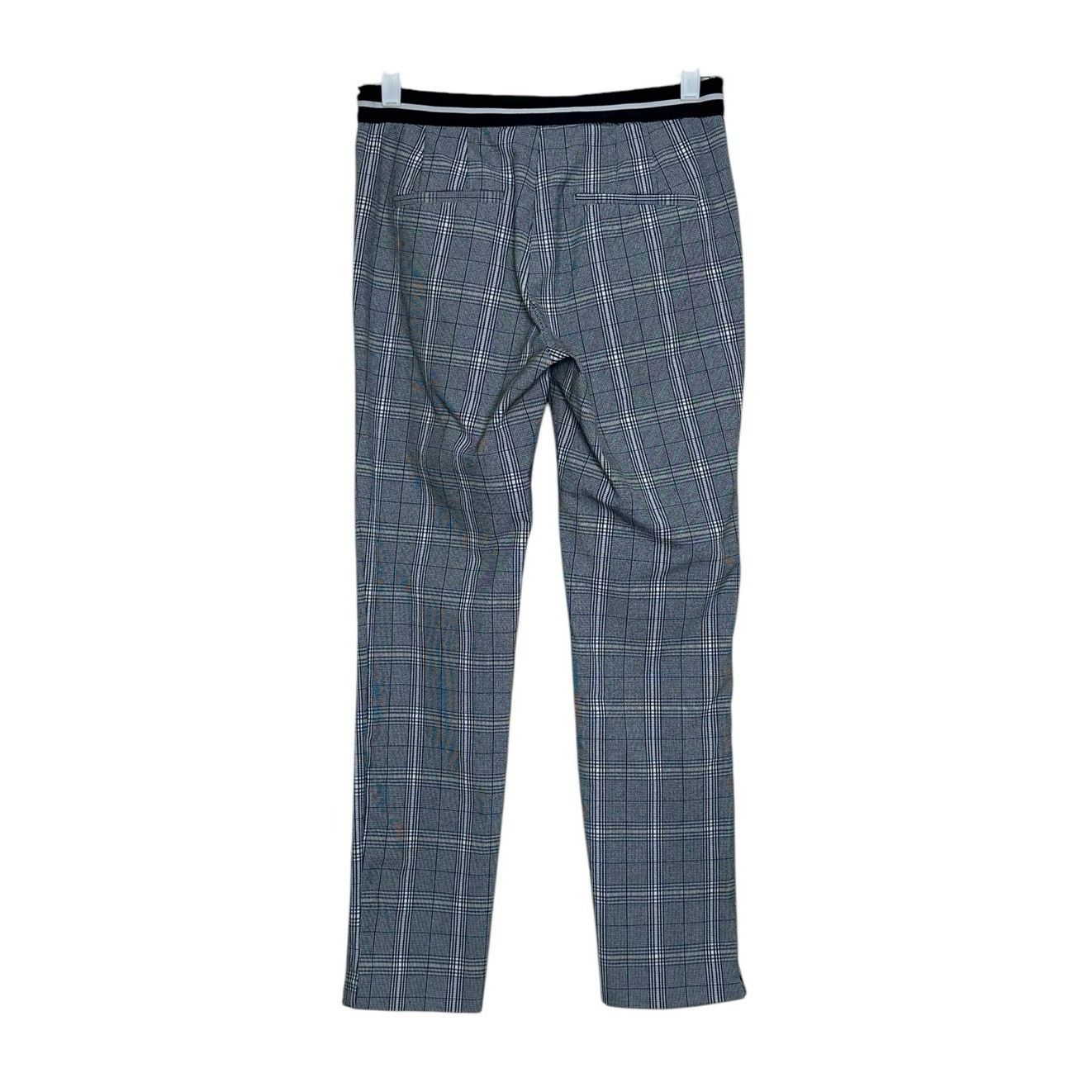 Zara Zara blue plaid straight leg mid rise ankle pants size M Size 28" / US 6 / IT 42 - 2 Thumbnail