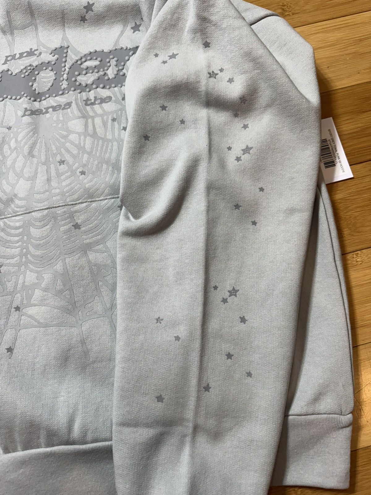 Sp5der Sp5der Tonal Punk V2 Hoodie Grey - Size Large Size US L / EU 52-54 / 3 - 5 Thumbnail