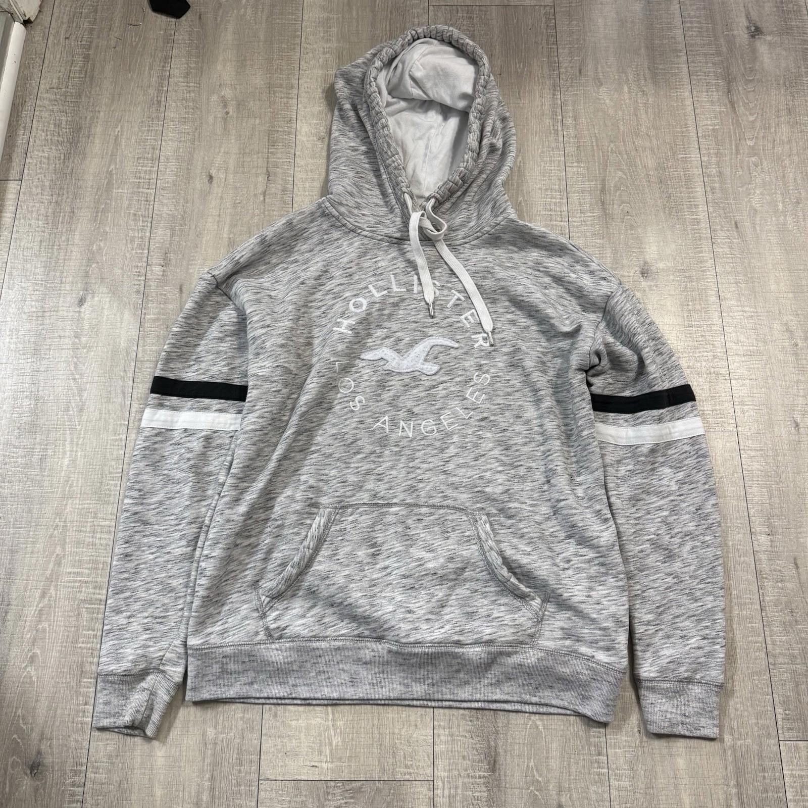 Hollister Hollister California Hoodie Women L Gray Pullover Sweatshirt Size L / US 10 / IT 46 - 2 Thumbnail