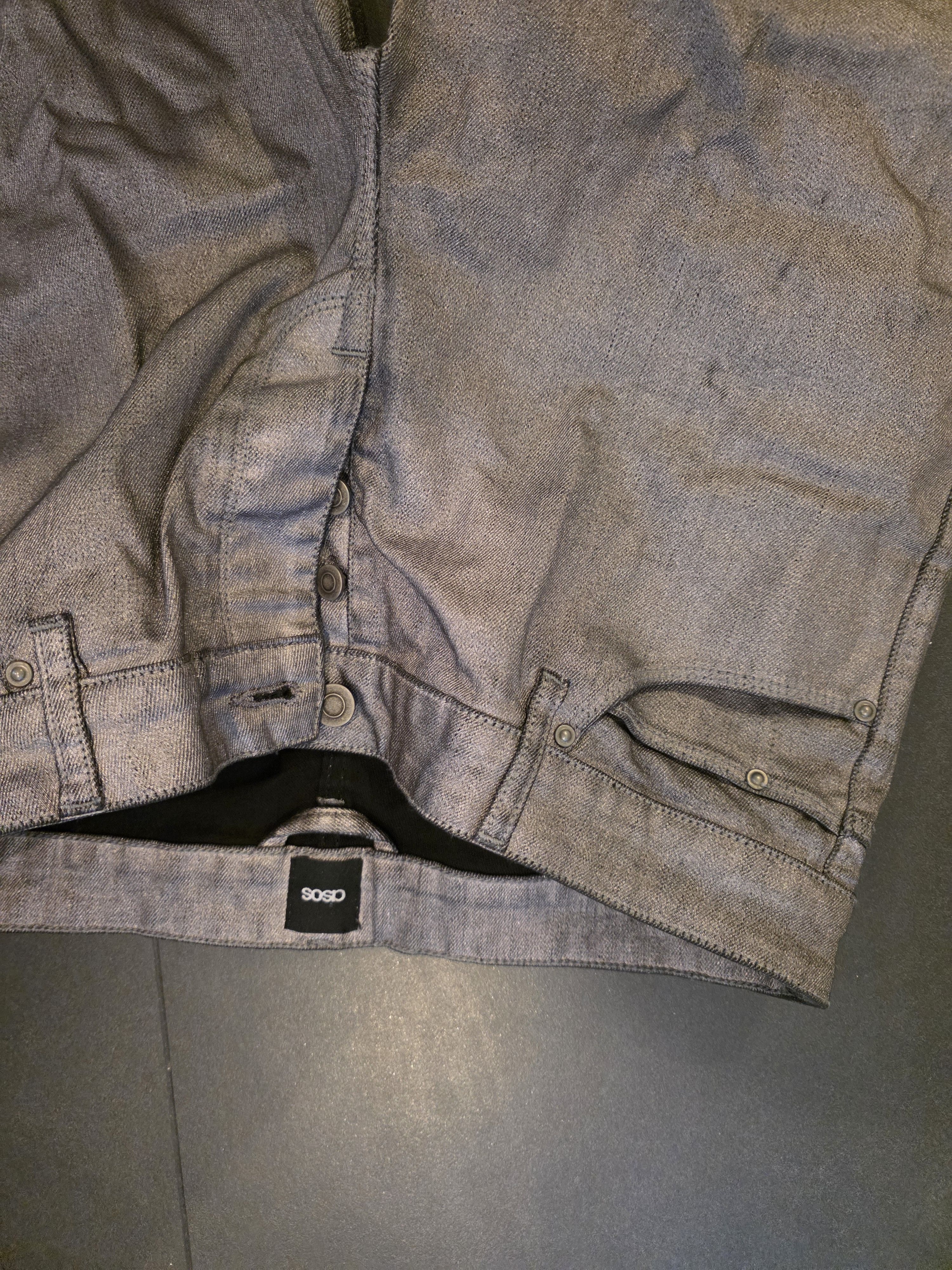Asos Waxed Denim shiny Size US 34 / EU 50 - 2 Thumbnail