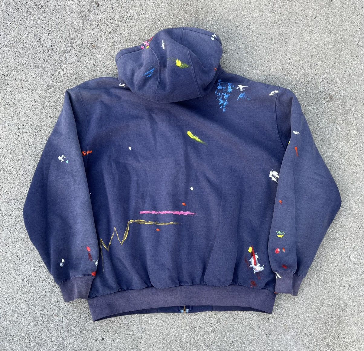 Carhartt Vintage Carhartt Hoodie Sun Fade Distressed Jacket Thermal Size US XL / EU 56 / 4 - 2 Thumbnail