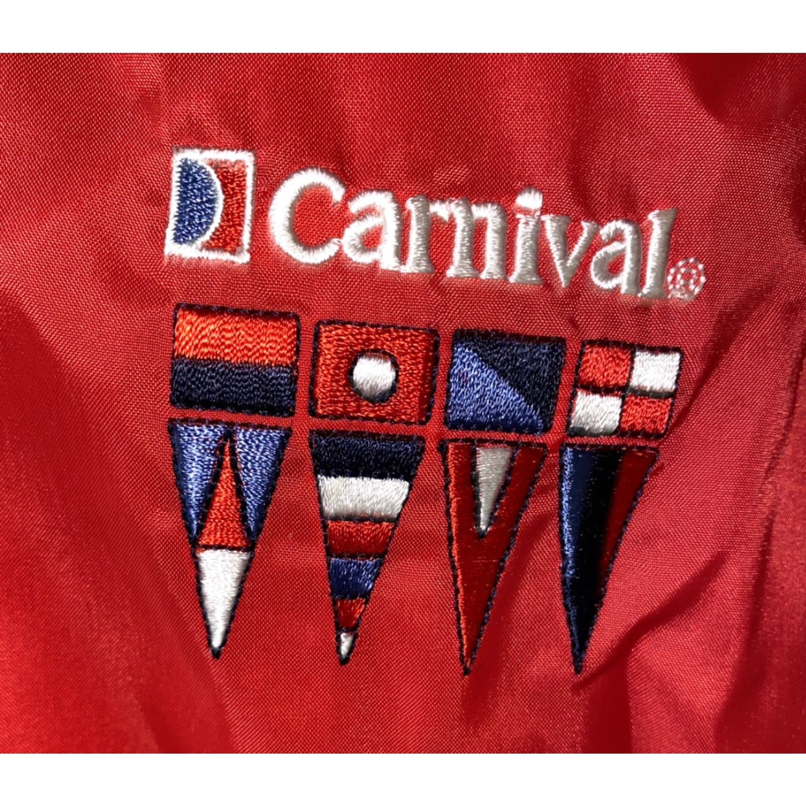 Vintage VINTAGE M & M Carnival Mens Red Nylon Full Zip Windbreaker Size M Mens Size US M / EU 48-50 / 2 - 3 Thumbnail
