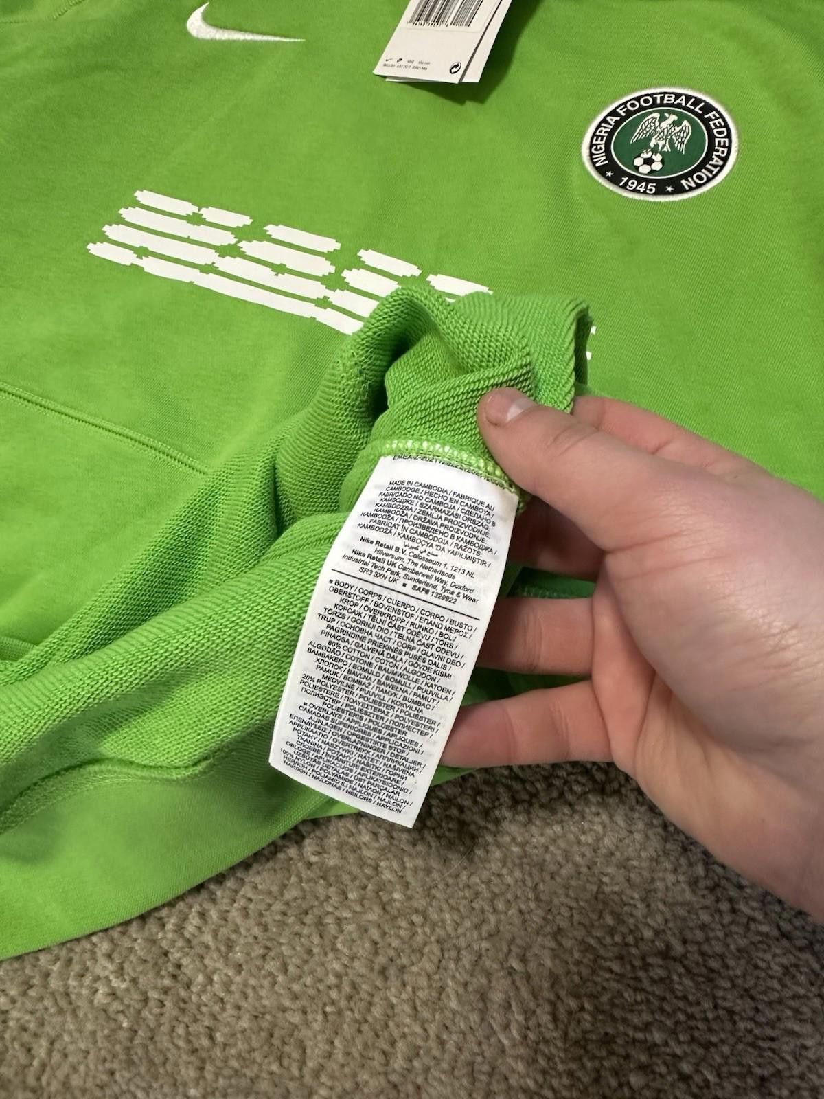 Nike NWT 2022-23 Nigeria Nike Terry Travel Hoodie Sz L Size US L / EU 52-54 / 3 - 11 Thumbnail
