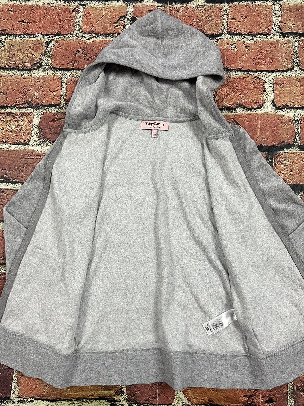 Juicy Couture Juicy Couture Velour Love Juicy Zip Up Hoodie Sweatshirt Y2K Size M / US 6-8 / IT 42-44 - 7 Thumbnail