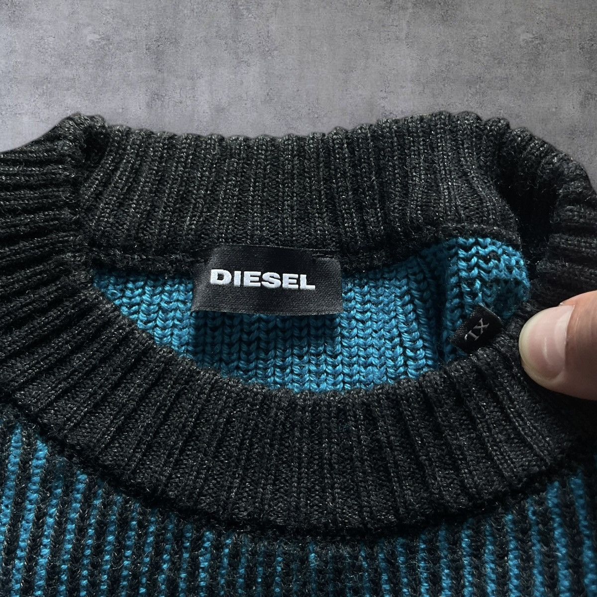 Diesel Diesel Men Archive Knit Grunge Punk Y2K Luxury Casual Knit Size US L / EU 52-54 / 3 - 8 Thumbnail
