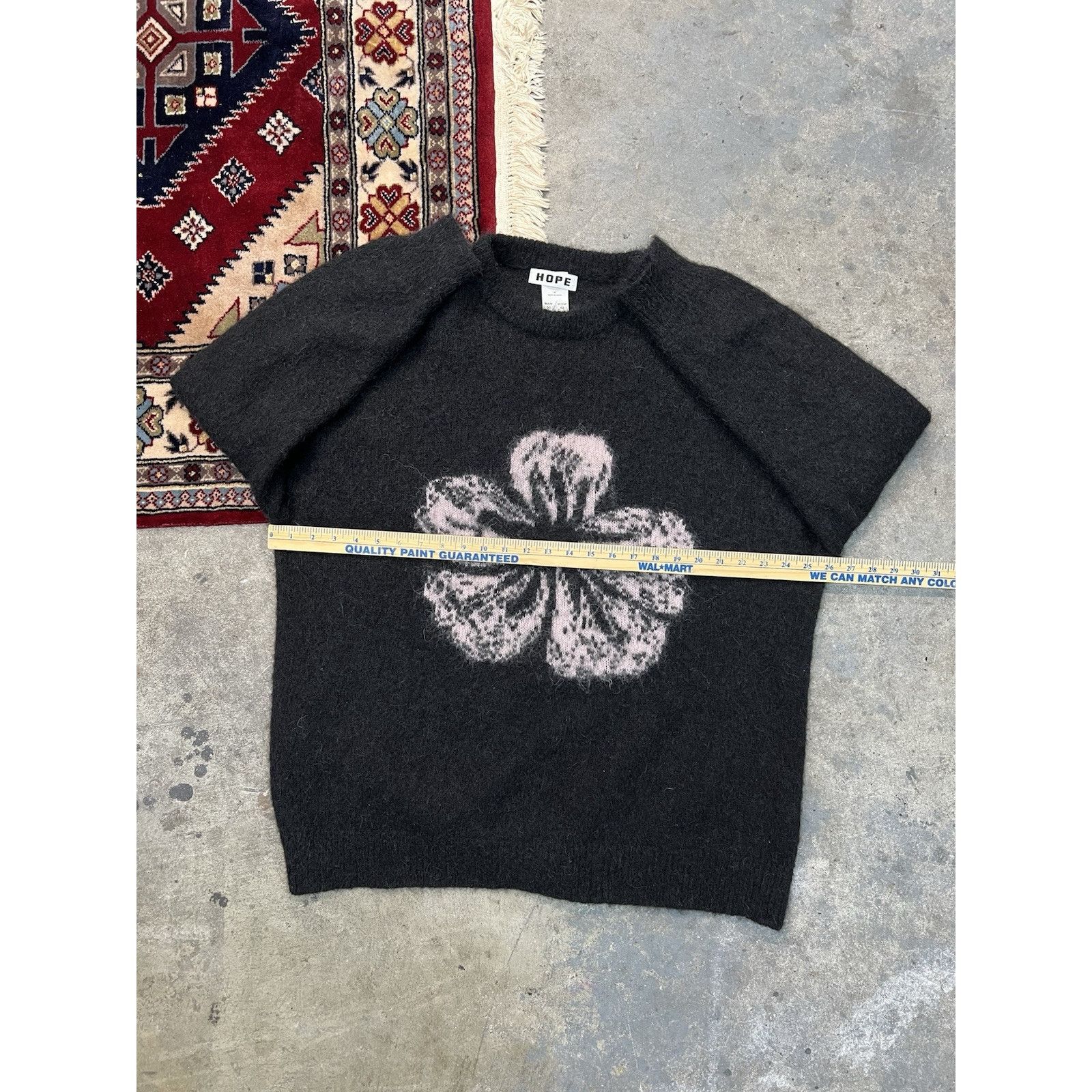Hope HOPE Stockholm Flower Mohair Sweater Men's 50 Blend $385 Size US XL / EU 56 / 4 - 8 Thumbnail