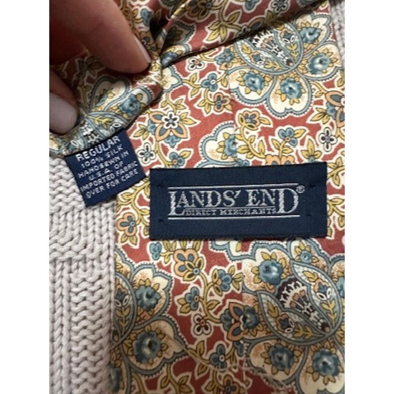 Lands' End Vintage Lands End blue paisley silk tie Size ONE SIZE - 2 Thumbnail