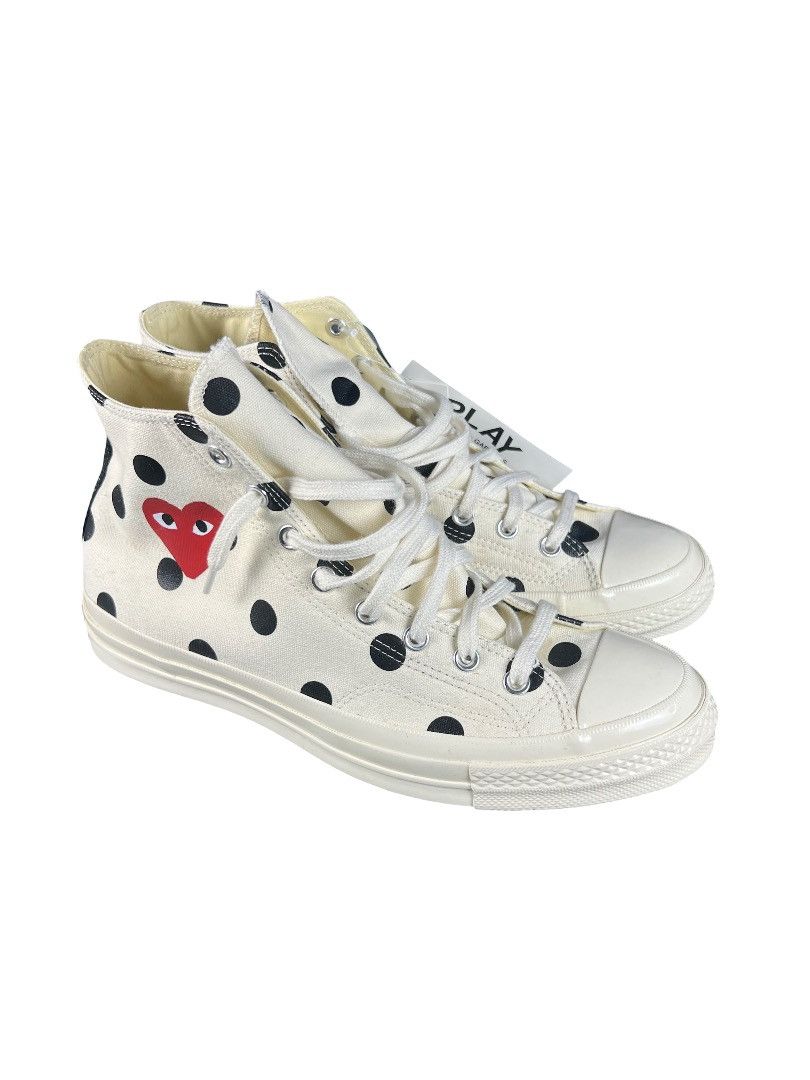 Comme des Garcons PLAY × Converse CDG PLAY x Converse Polka Dot Heart – Size 11 US – Rare BNWT Size US 11 / EU 44 - 5 Thumbnail