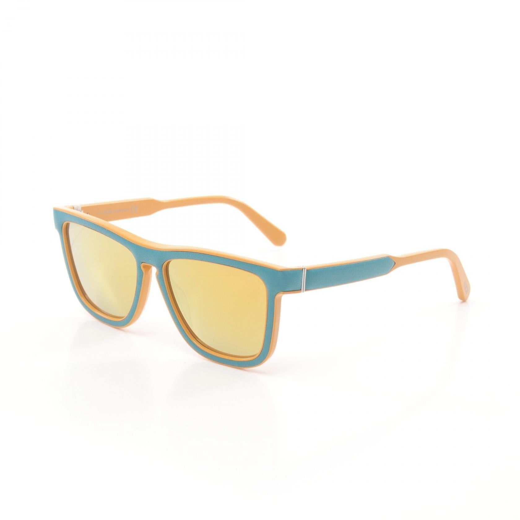 Loewe Loewe Sunglasses Leather Green Yellow Size ONE SIZE - 1 Thumbnail