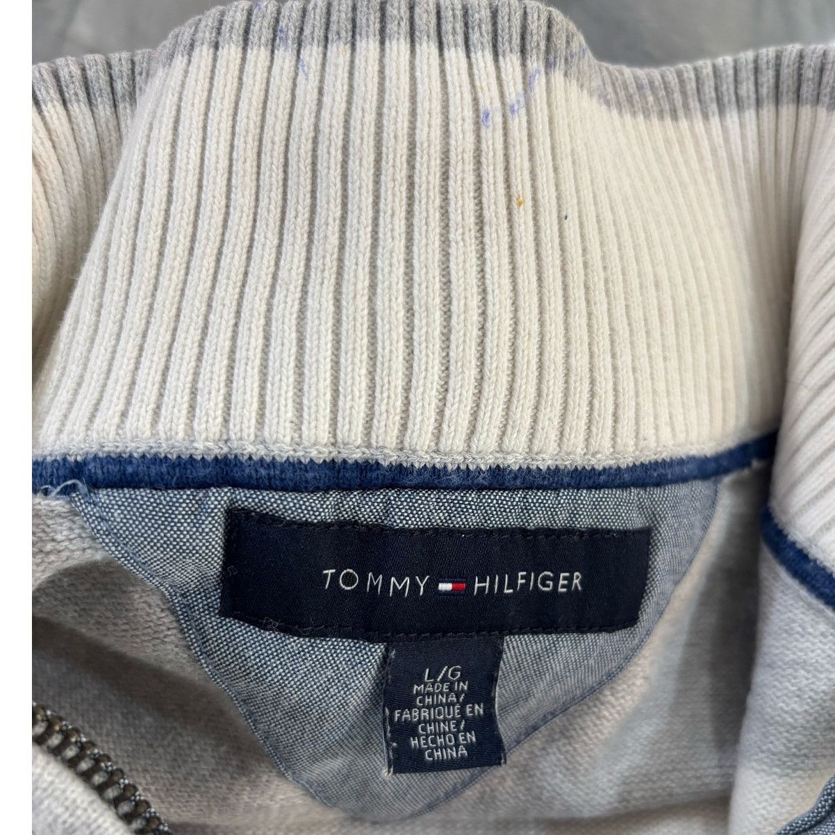 Tommy Hilfiger Tommy Hilfiger Sweater Gray Size Large Size US L / EU 52-54 / 3 - 3 Thumbnail