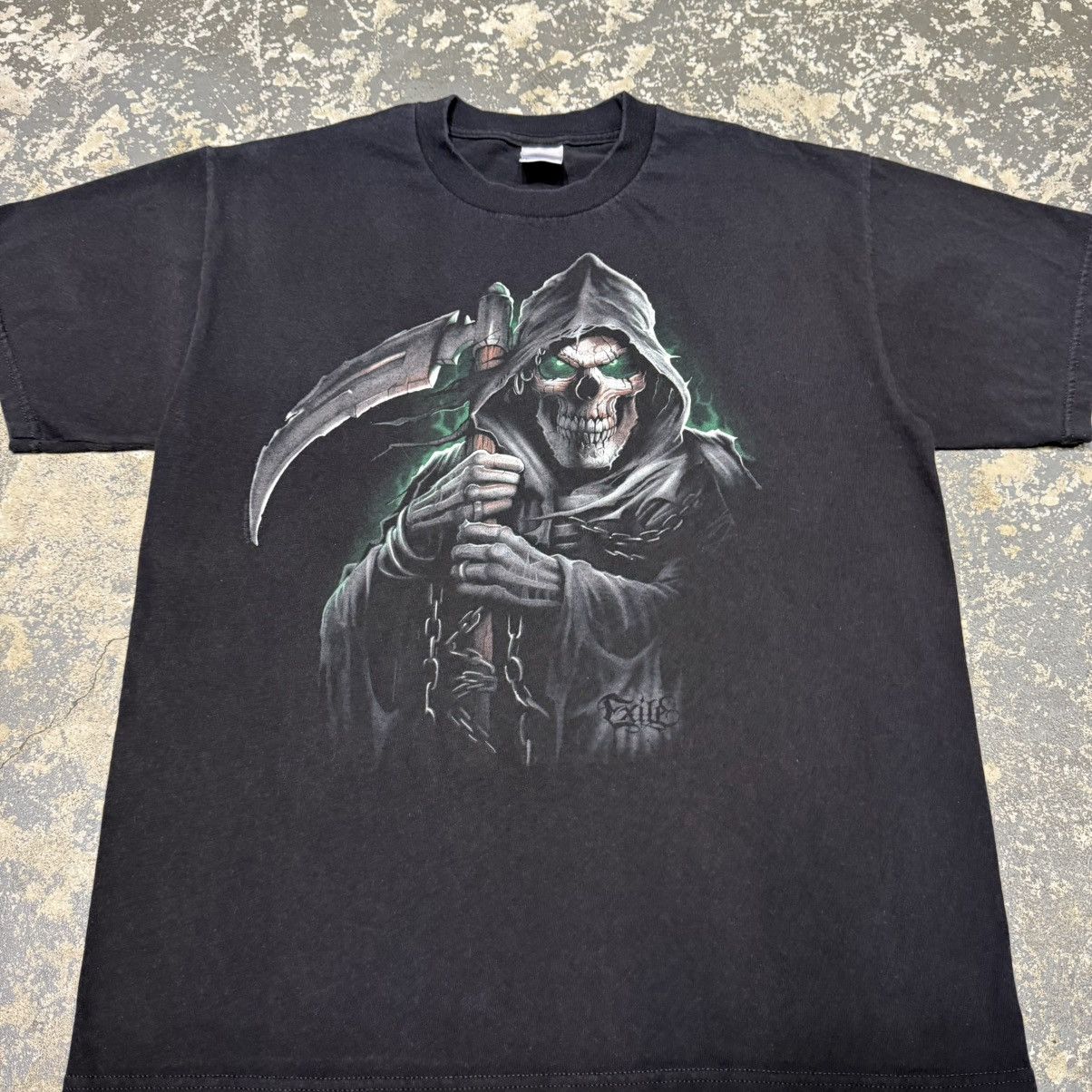 Affliction Vintage Grim Reaper Exile Black and Green Y2K Grunt Grunge Size US L / EU 52-54 / 3 - 6 Thumbnail