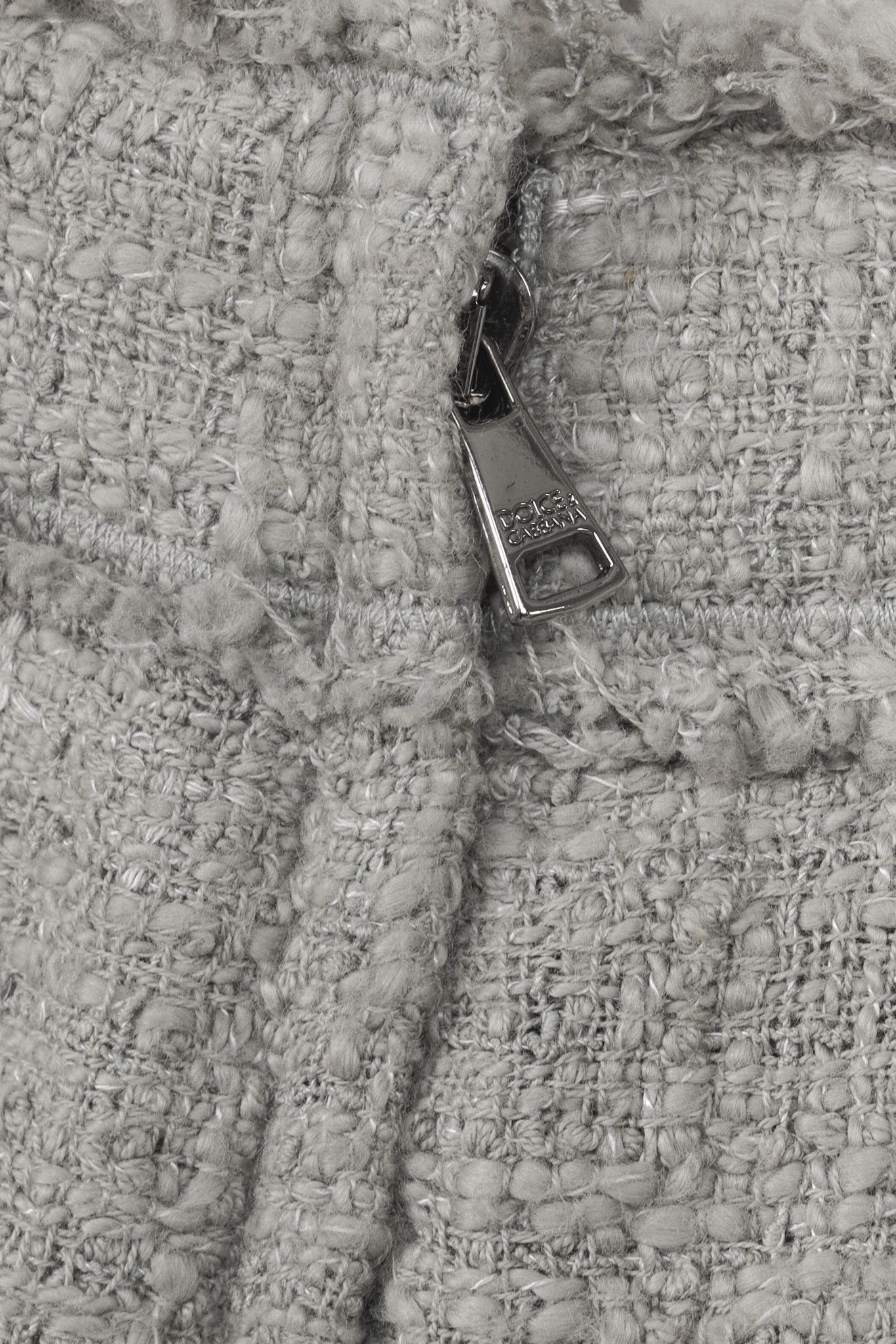 Dolce & Gabbana Dolce and Gabbana Grey Tweed Pencil Skirt Size 30" / US 8 / IT 44 - 7 Thumbnail