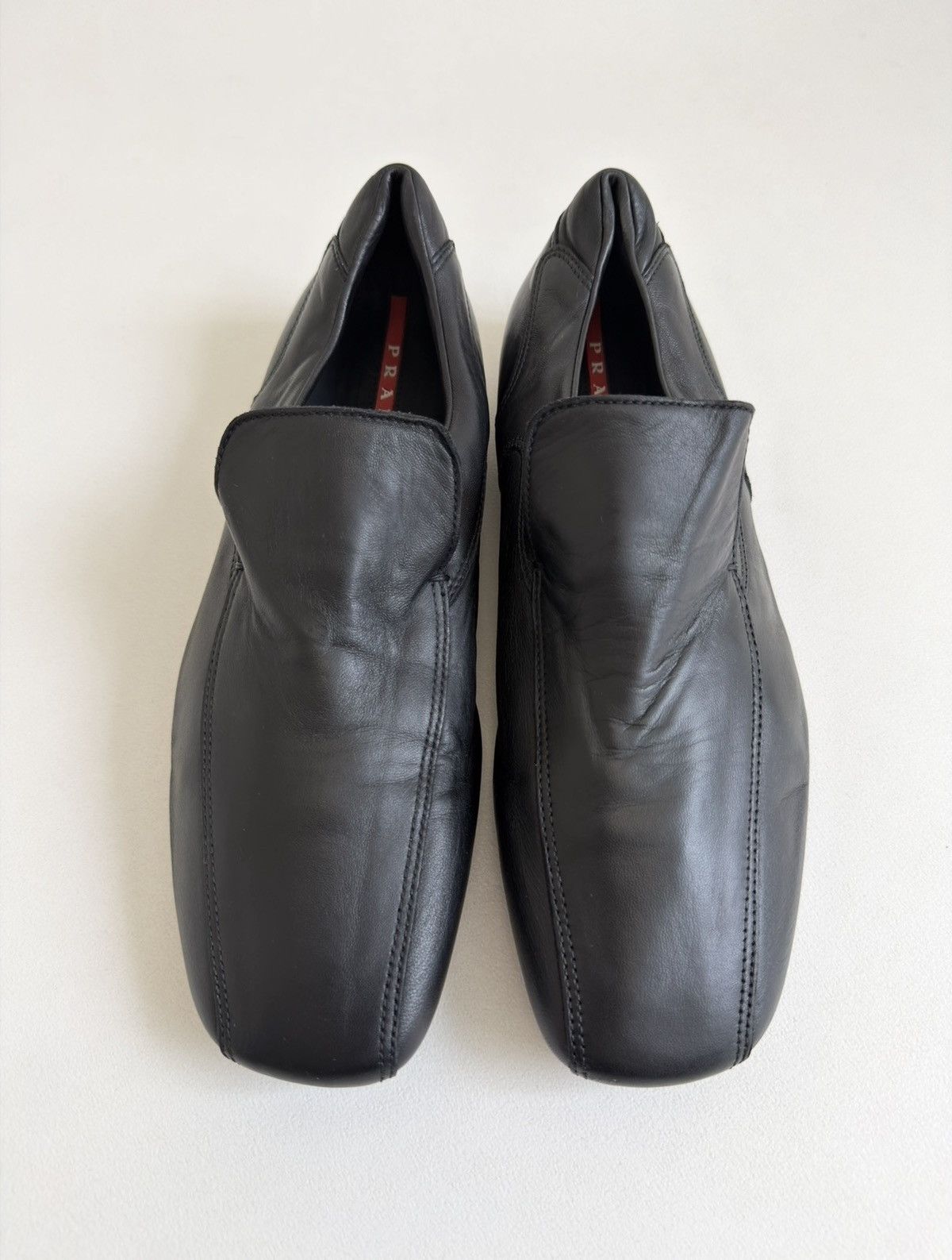 Prada Black Panelled Leather ‘Hybrid’ Loafers Size US 11 / EU 44 - 1 Thumbnail