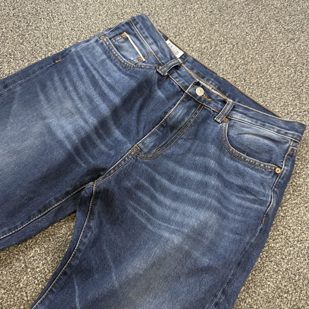 Studio D'Artisan Vintage 80s Japanese Raw Denim Indigo Master Selvage Size US 30 / EU 46 - 4 Thumbnail