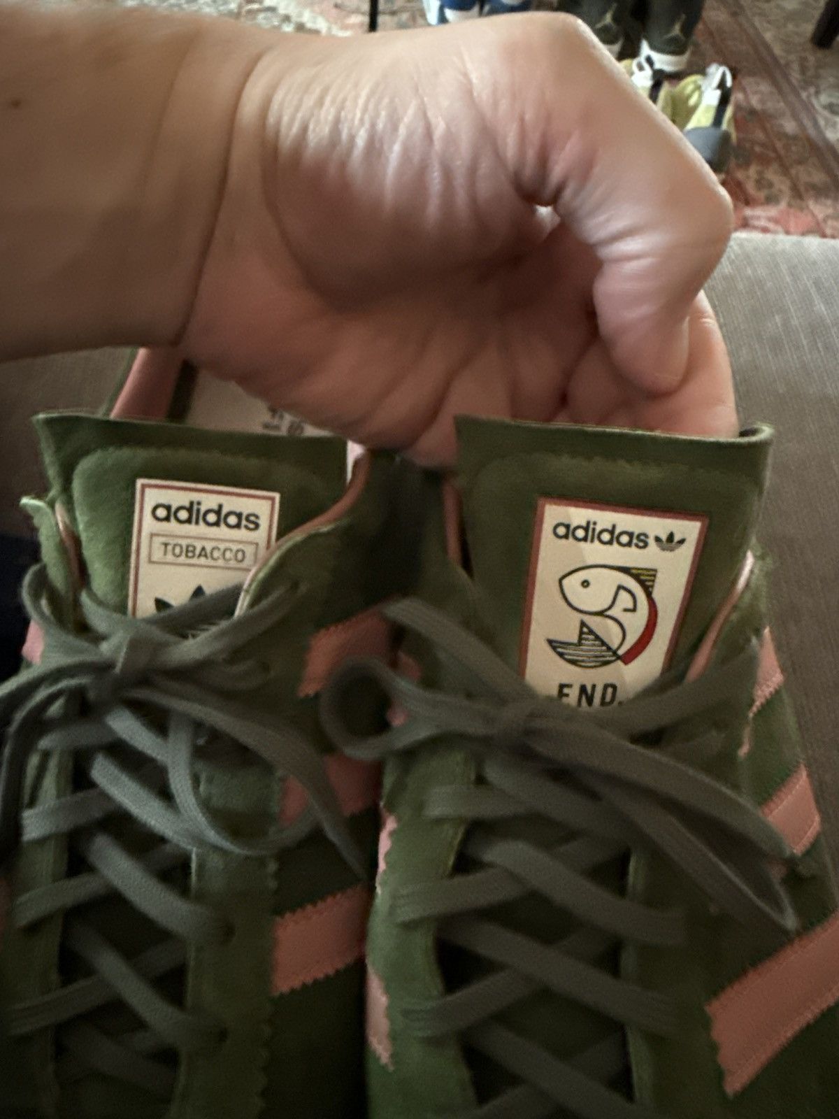 Adidas × END. End x Adidas Tabacoo fly fishing pine size 12 Size US 12 / EU 45 - 3 Thumbnail