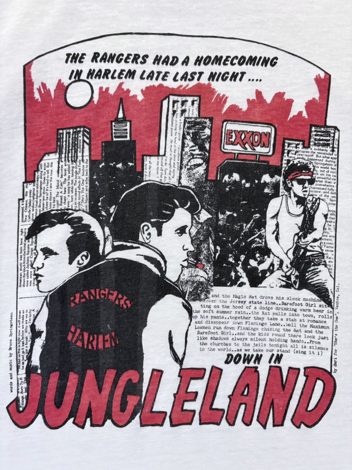 Band Tees RARE 80’s Bruce Springsteen “Down in Jungleland” 80s Tee Size US L / EU 52-54 / 3 - 3 Thumbnail