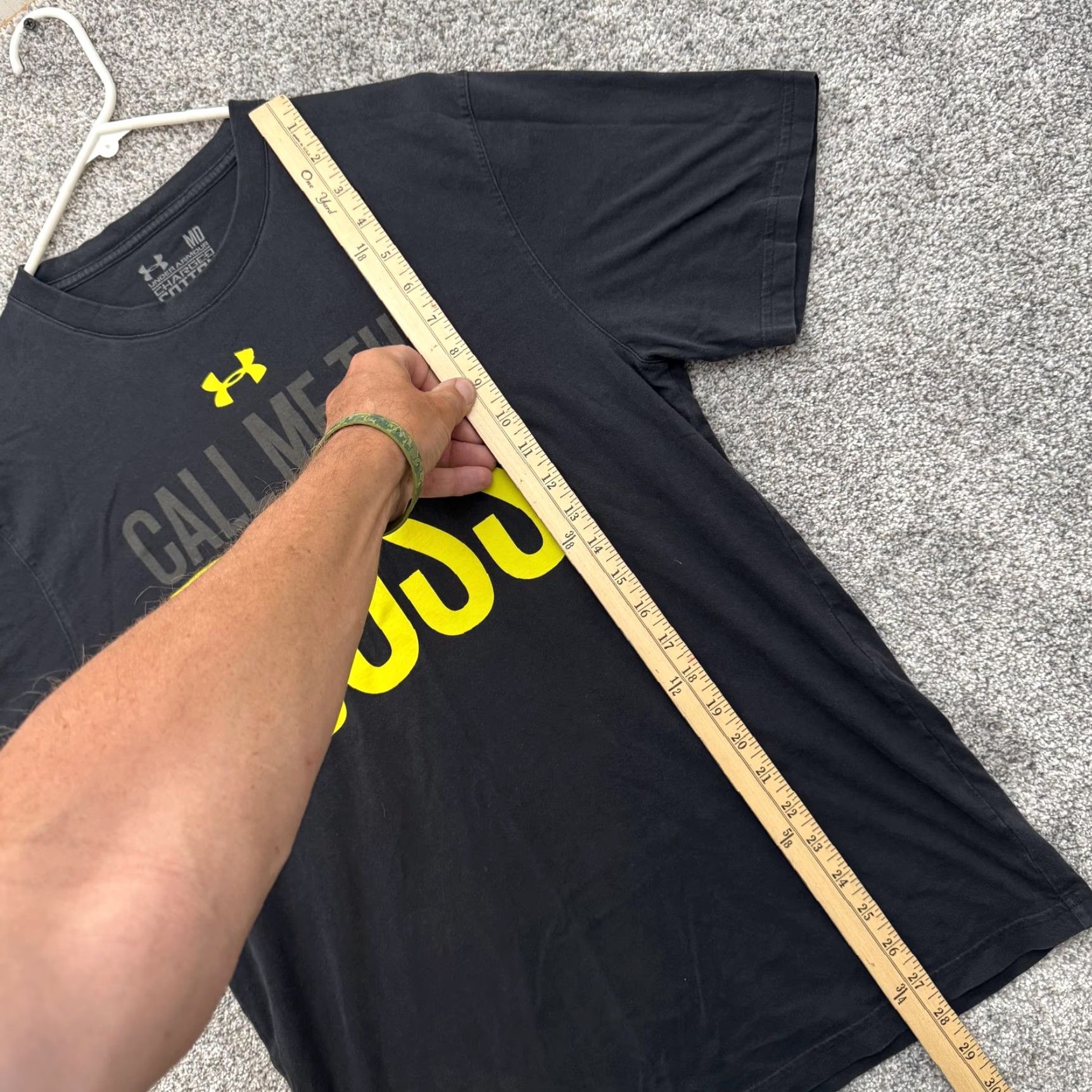 Under Armour Under Armour Shirt Mens Medium Black Call Me The Boss Graphic Tee T-Shirt Cotton Size US M / EU 48-50 / 2 - 2 Thumbnail