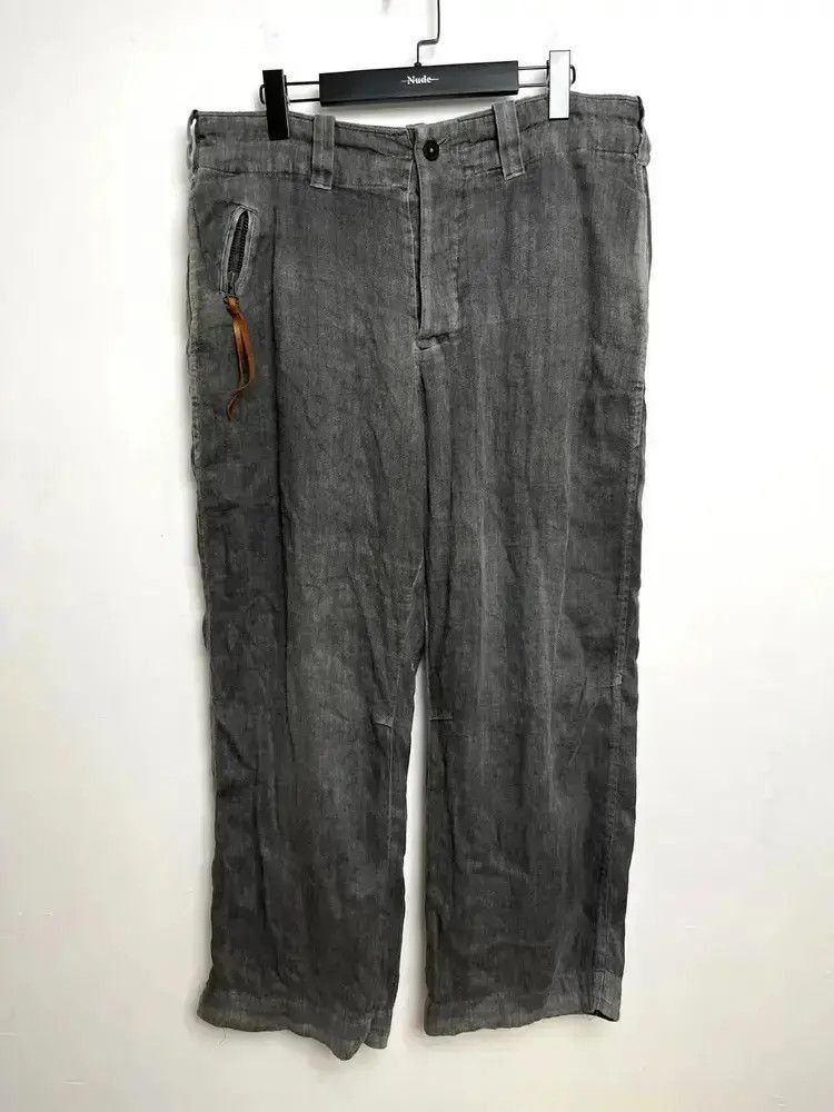 Yohji Yamamoto Sz 3 Yohji Yamamoto Y's 90s Linen Washed Trousers-2505 Size US 34 / EU 50 - 1 Thumbnail