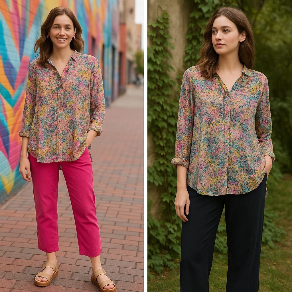 Other Sundance Women's Floral Blouse Small Painterly Pink Artsy Do Size S / US 4 / IT 40 - 1 Thumbnail