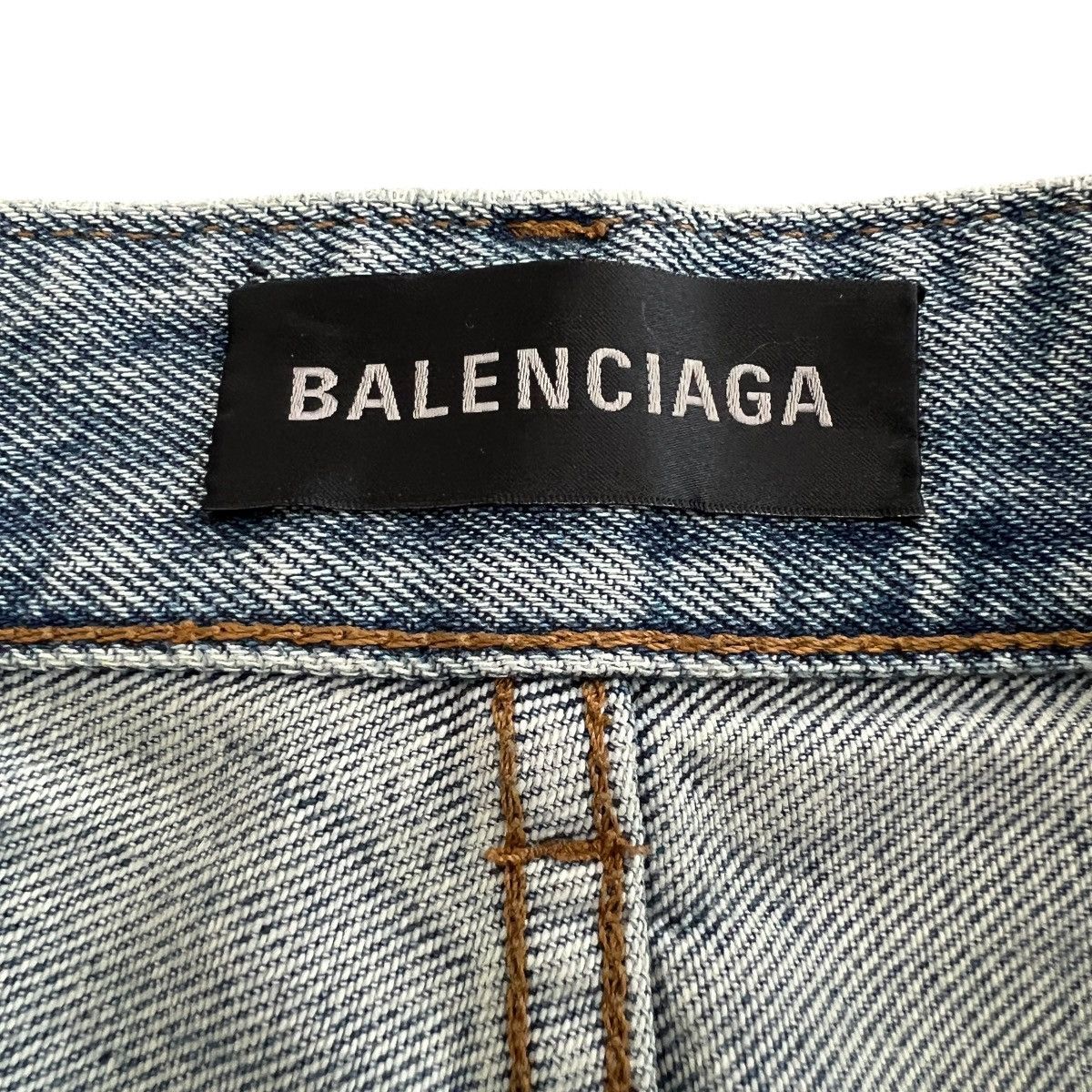 Balenciaga BALENCIAGA Low-Crotch Sarrouel Denim Pants 26 Size US 32 / EU 48 - 3 Thumbnail