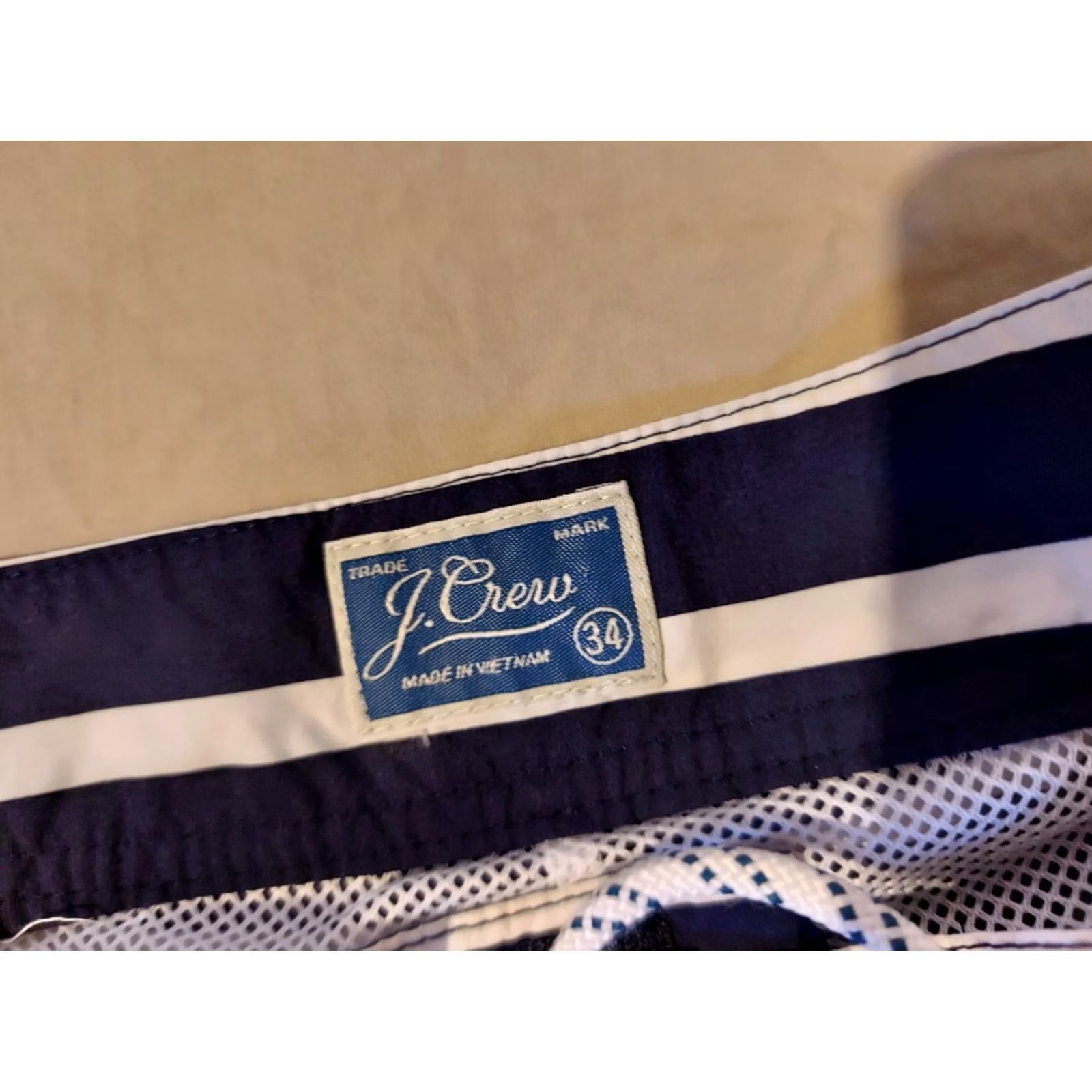 J.Crew Mens J. Crew Trunks 34 Navy Blue Athletic Swim Size US 34 / EU 50 - 6 Thumbnail