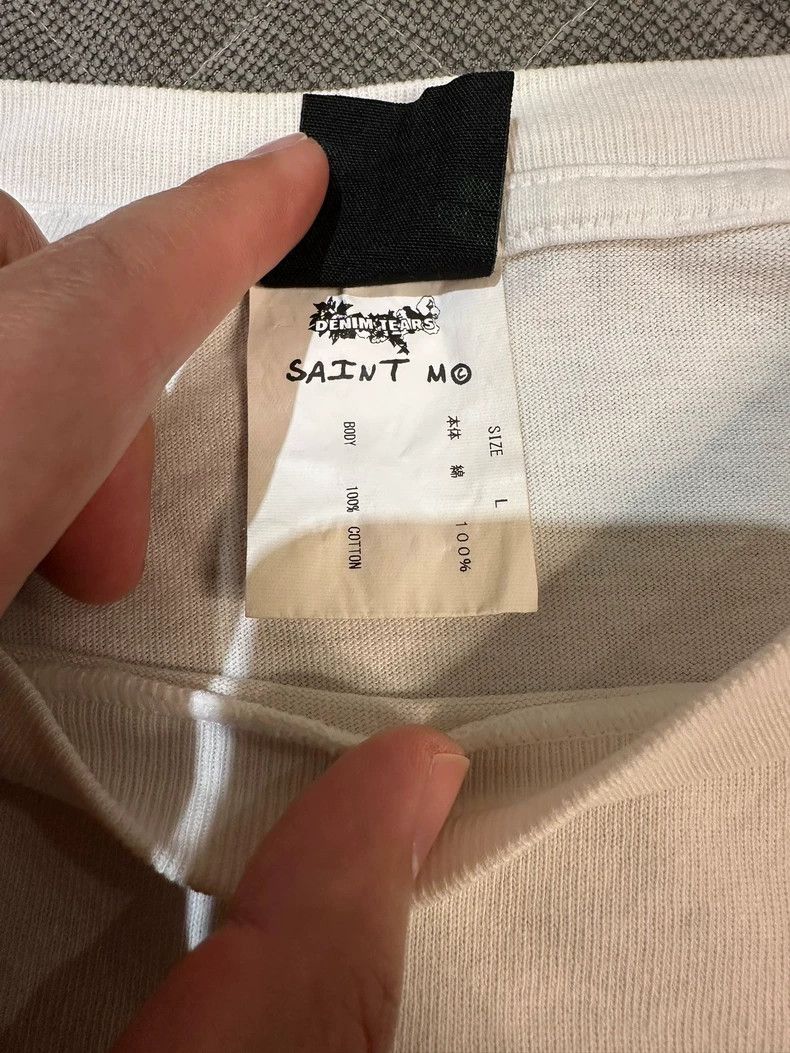 Saint Michael Saint Michael Co-branded white printed short sleeves Size US L / EU 52-54 / 3 - 4 Thumbnail