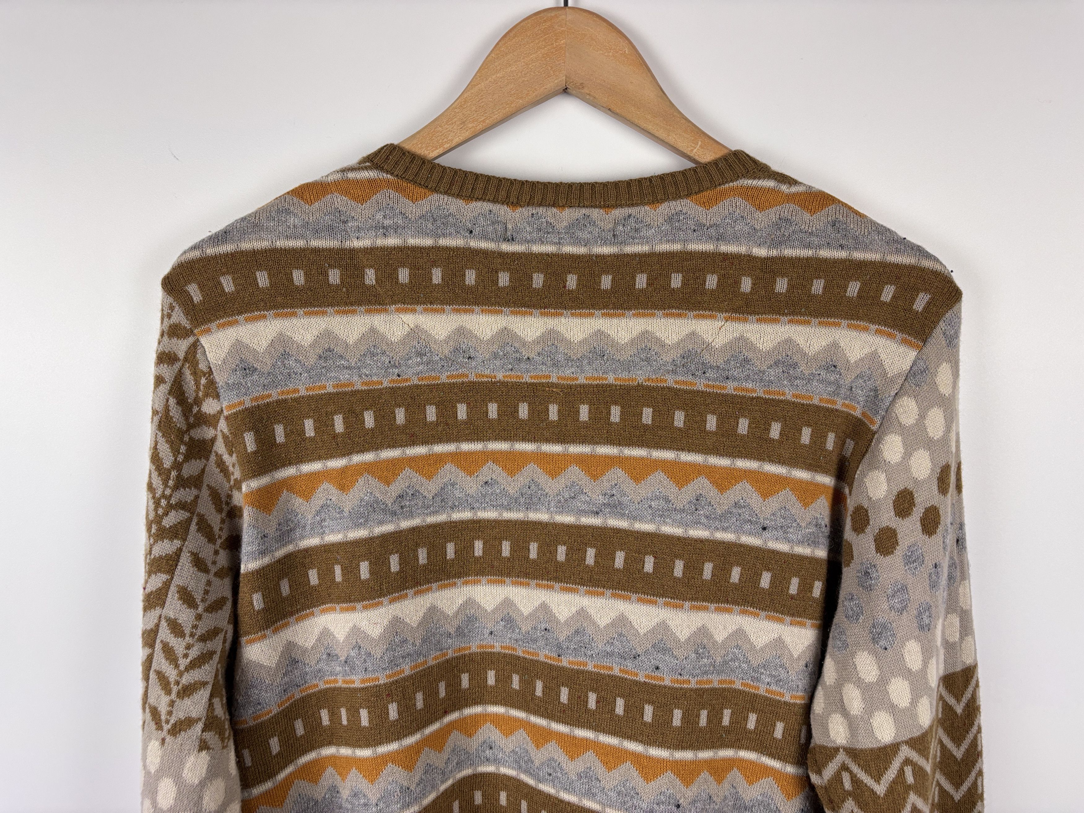 Gudrun Sjoden Gudrun Sjoden Floral Abstract Cardigan Sweater Cotton Wool L Size L / US 10 / IT 46 - 6 Thumbnail