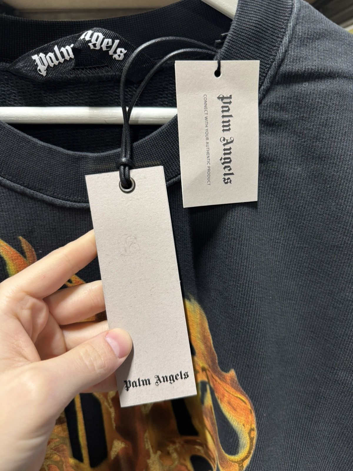 Palm Angels Palm Angels Burning Logo Printed Sweatshirt NEW 650$ Size US S / EU 44-46 / 1 - 7 Thumbnail