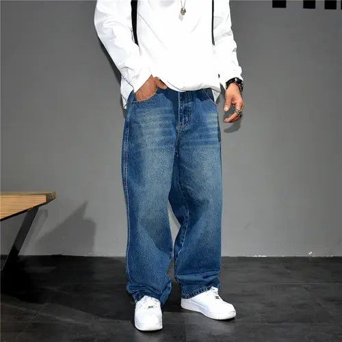 Japanese Brand Street 90’s hiphop washed skateboard hip-hop jeans Size US 31 - 4 Thumbnail