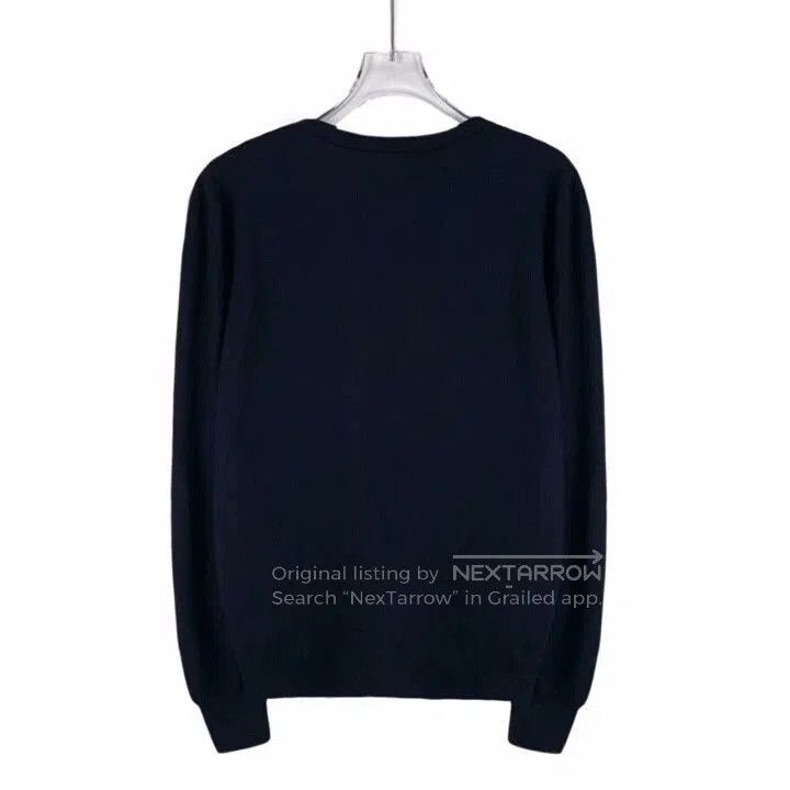 Dior Dior Navy Wool Crew Neck Knit Sweater. Size US M / EU 48-50 / 2 - 2 Thumbnail